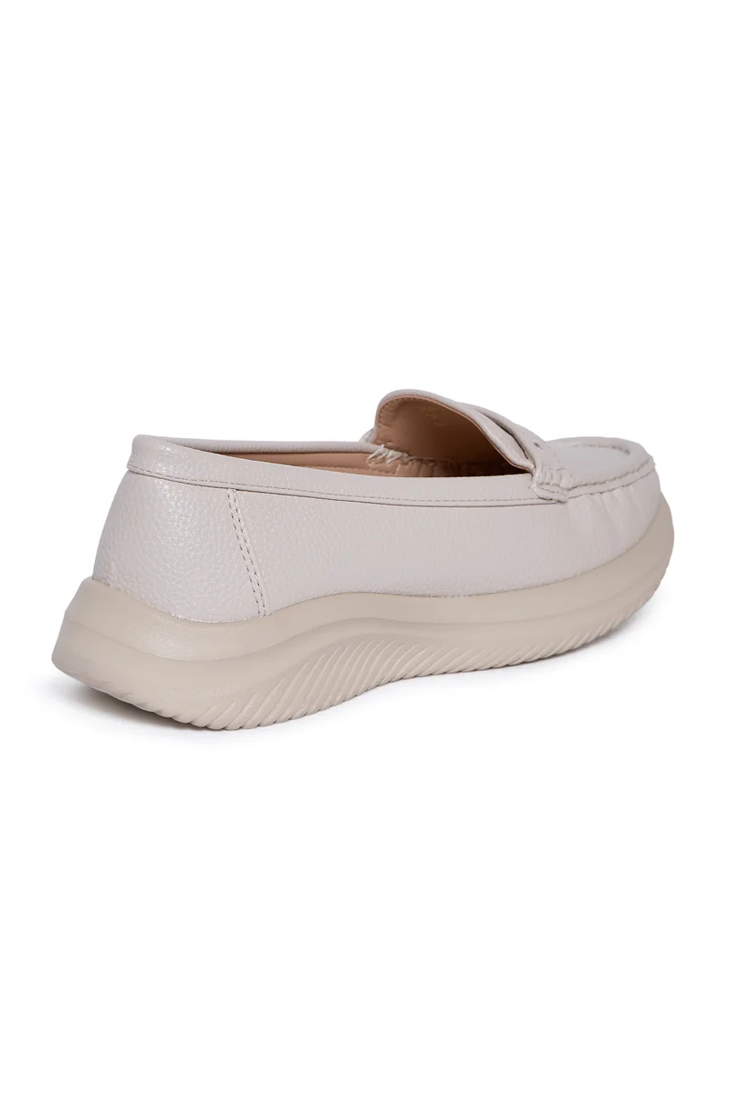 Geoomnii CREAM Geoomnii Closed Flat Shoes for Women – Comfortable Slip-On Ballet Flats for Office, Daily Wear & Casual Use for Women | Best Price UAE